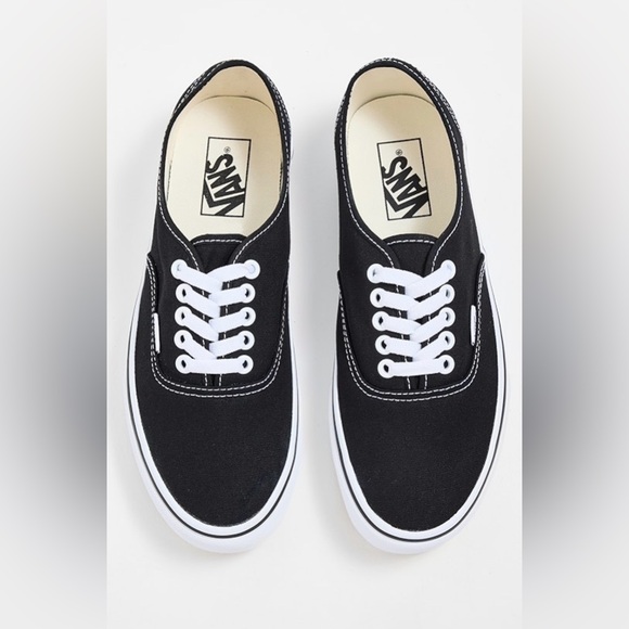 Vans Other - Vans Classic Black Canvas Sneakers with White Accents